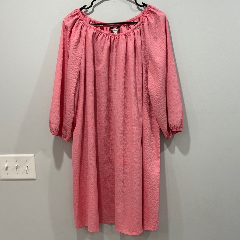 Elizabeth and James Coral Off-Shoulder Top